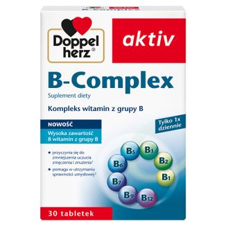 Doppelherz aktiv B-Complex, 30 tabletek - zdjęcie produktu