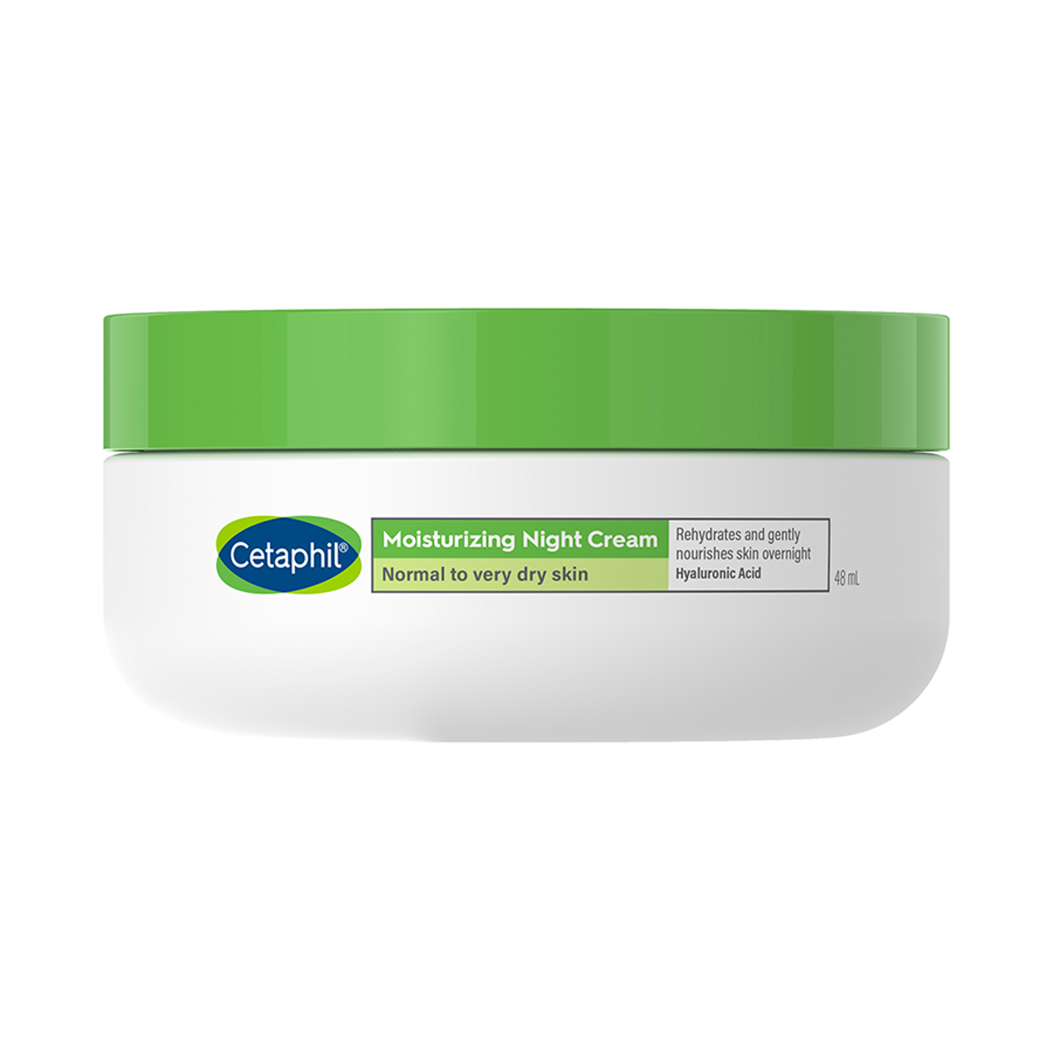 Cetaphil Cetaphil, Feuchtigkeitscreme für das Gesicht mit Hyaluronsäure, für die Nacht, 48 ml — Inhaltsstoffe und Bewertung