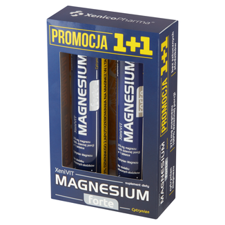 XeniVIT Magnesium Forte Cytrynian, 2 x 20 tabletek musujących - zdjęcie produktu