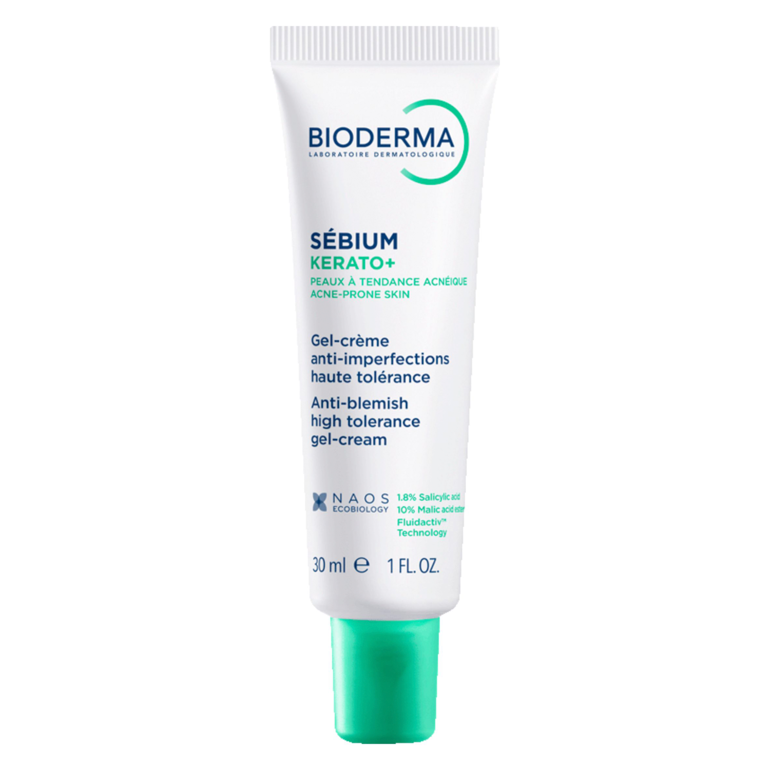 Bioderma Bioderma Sebium Kerato+, Gel-Creme gegen Unreinheiten für die Haut zu Akne neigend, 30 ml — Inhaltsstoffe und Bewertung