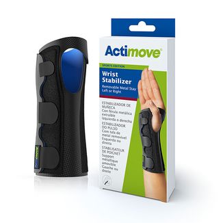 Actimove Sports Edition, orteza stabilizująca nadgarstek lewy lub prawy, z szyną, czarna, rozmiar M, 1 sztuka - 3 Actimove Sports Edition, orteza stabilizująca nadgarstek lewy lub prawy, z szyną, czarna, rozmiar M, 1 sztuka - 3 - zdjęcie produktu