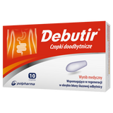 Debutir, czopki doodbytnicze, 10 sztuk - miniaturka zdjęcia produktu