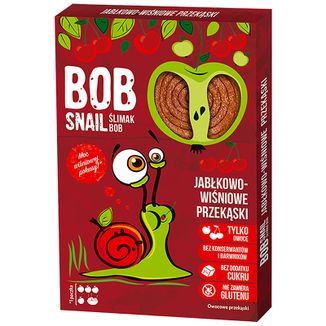 Bob Snail Roll Przekąska owocowa, jabłko, wiśnia, 60 g - zdjęcie produktu