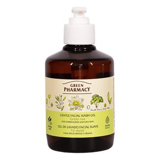 Green Pharmacy, żel do mycia twarzy, skóra mieszana i tłusta, zielona herbata, 270 ml - zdjęcie produktu