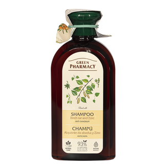 Green Pharmacy, szampon przeciwłupieżowy, cynk, dziegieć brzozowy, 350 ml - zdjęcie produktu