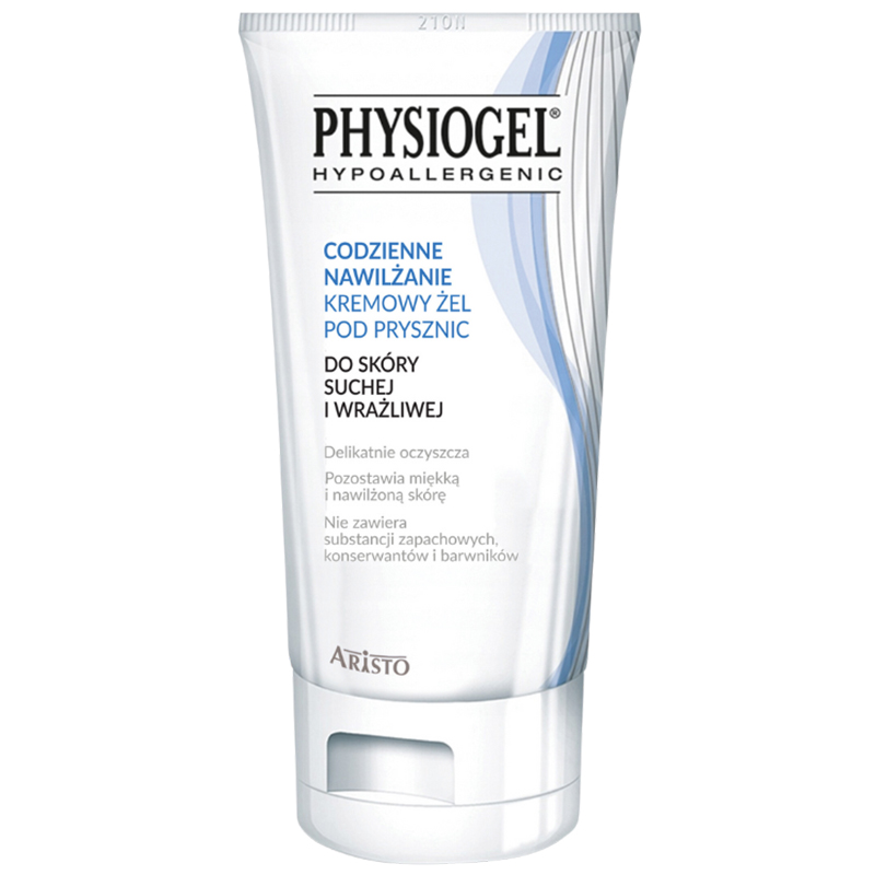 Physiogel Physiogel Codzienne Nawilżanie, kremowy żel pod prysznic, skóra sucha i wrażliwa, 150 ml