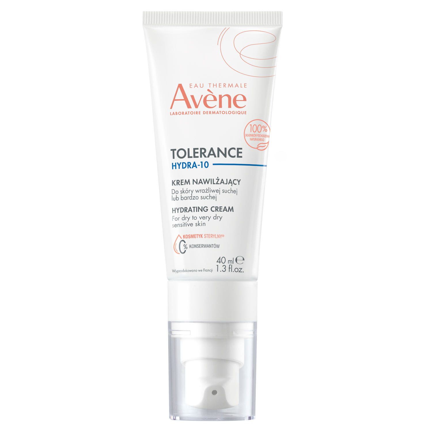 Avene Avene Tolerance Hydra 10, Feuchtigkeitscreme, 40 ml — Inhaltsstoffe und Bewertung