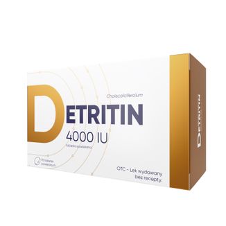 Detritin 4000 IU, 90 tabletek powlekanych - zdjęcie produktu