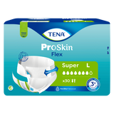Tena Flex ProSkin, pieluchomajtki, rozmiar L, 83-120 cm, Super, 30 sztuk Tena Flex ProSkin, pieluchomajtki, rozmiar L, 83-120 cm, Super, 30 sztuk - miniaturka zdjęcia produktu