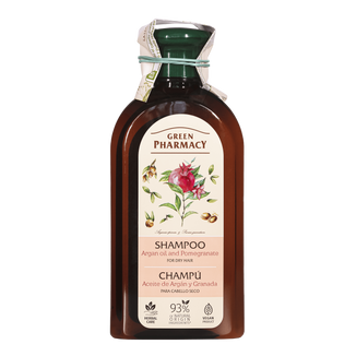Green Pharmacy, szampon do włosów suchych, olej arganowy, granat, 350 ml - zdjęcie produktu