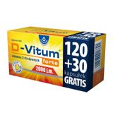 D-Vitum Forte 2000 j.m., 120 kapsułek + 30 kapsułek gratis USZKODZONE OPAKOWANIE - miniaturka zdjęcia produktu