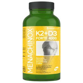 Menachinox K2 + D3 4000 IU Forte, 90 kapsułek - zdjęcie produktu