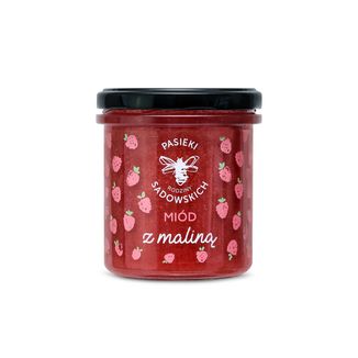 Pasieki Rodziny Sadowskich, miód z maliną, 430 g - zdjęcie produktu