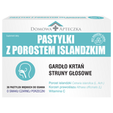 Pastylki z Porostem Islandzkim, smak czarnej porzeczki, 30 pastylek do ssania - miniaturka zdjęcia produktu
