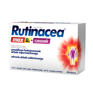 Rutinacea Max D3 + Czosnek, 60 tabletek KRÓTKA DATA - zdjęcie produktu