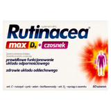 Rutinacea Max D3 + Czosnek, 60 tabletek - miniaturka zdjęcia produktu