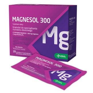 Magnesol 300, 20 saszetek USZKODZONE OPAKOWANIE - zdjęcie produktu