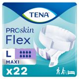 Tena Flex ProSkin Maxi, pieluchomajtki, rozmiar L, 83-120 cm, 22 sztuk USZKODZONE OPAKOWANIE - miniaturka zdjęcia produktu