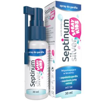 Septinum Silver Kids, spray do gardła dla dzieci, 30 ml - zdjęcie produktu