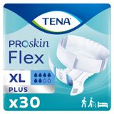 Tena Flex ProSkin Plus, pieluchomajtki, rozmiar XL, 105-153 cm, 30 sztuk USZKODZONE OPAKOWANIE - miniaturka zdjęcia produktu