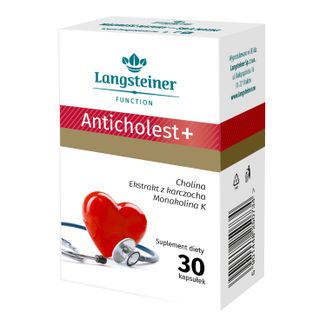 Langsteiner Anticholest+, 30 kapsułek - zdjęcie produktu