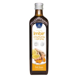 Oleofarm Soki Świata Imbir z kurkumą i cytryną z witaminą C, 490 ml KRÓTKA DATA - zdjęcie produktu