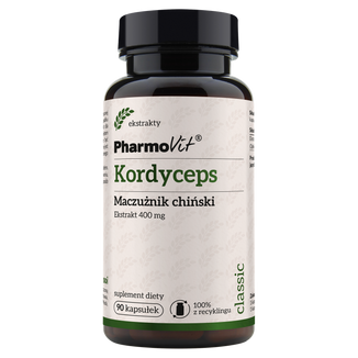 PharmoVit Kordyceps, maczużnik chiński 400 mg, 90 kapsułek - zdjęcie produktu