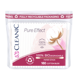 Cleanic Pure Effect, biodegradowalne patyczki higieniczne, 100% bawełny, w folii, 160 sztuk Cleanic Pure Effect, biodegradowalne patyczki higieniczne, 100% bawełny, w folii, 160 sztuk - miniaturka zdjęcia produktu