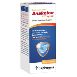 Anaketon 125, syrop, 150 ml KRÓTKA DATA - zdjęcie produktu