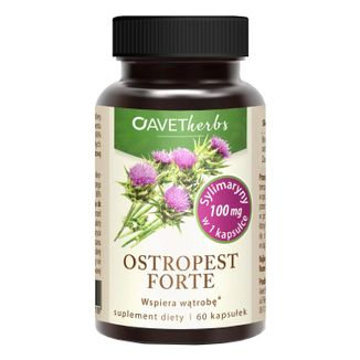 Avet Herbs Ostropest Forte, 60 kapsułek - zdjęcie produktu