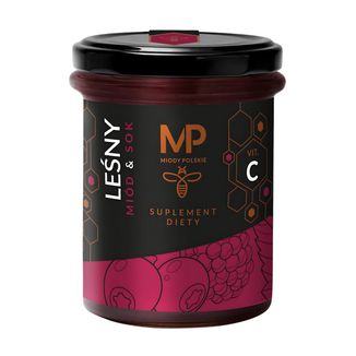 Miody Polskie Miód & Sok Leśny + Vit. C, 250 g - zdjęcie produktu