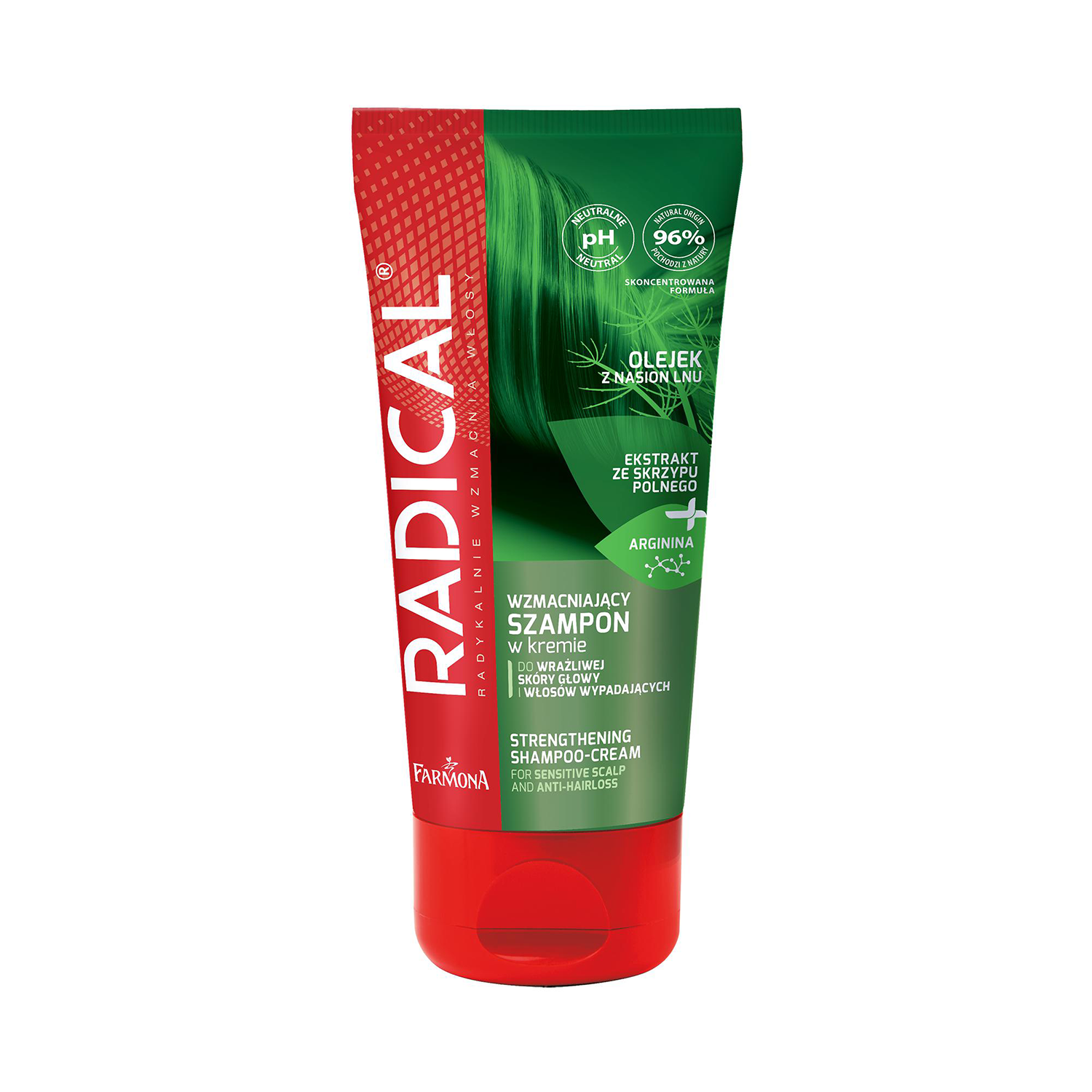 Radical Radical, kräftigend Shampoo als Creme, für empfindliche Haut Kopf und Haar ausfallend, 200 ml — Inhaltsstoffe und Bewertung