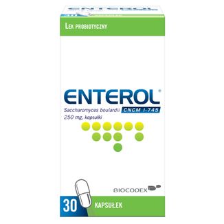 Enterol, 250 mg, 30 kapsułek USZKODZONE OPAKOWANIE - zdjęcie produktu