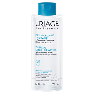 Uriage Eau Thermale, termalna woda micelarna z ekstraktem z żurawiny do skóry normalnej i suchej, 500 ml - zdjęcie produktu