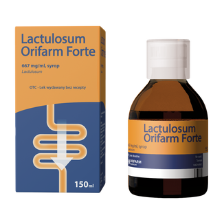 Lactulosum Orifarm Forte 667 mg/ml, syrop, 150 ml KRÓTKA DATA - zdjęcie produktu