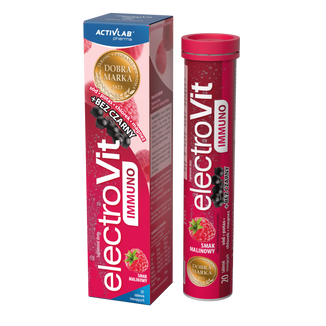 Activlab Pharma ElectroVit Immuno, smak malinowy, 20 tabletek musujących Activlab Pharma ElectroVit Immuno, smak malinowy, 20 tabletek musujących - zdjęcie produktu