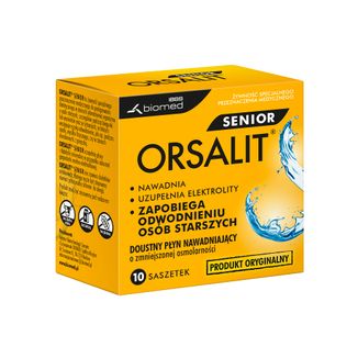 Orsalit Senior, doustny płyn nawadniający, 10 saszetek - zdjęcie produktu