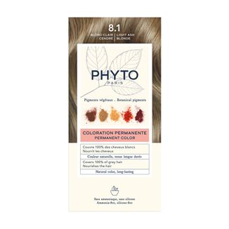 Phyto Phytocolor, trwała farba do włosów, 8.1 jasny popielaty blond, 50 ml - zdjęcie produktu