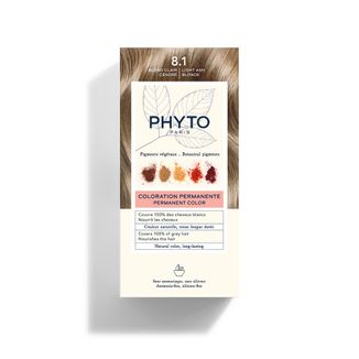 Phyto Phytocolor, trwała farba do włosów, 8.1 jasny popielaty blond, 50 ml - zdjęcie produktu