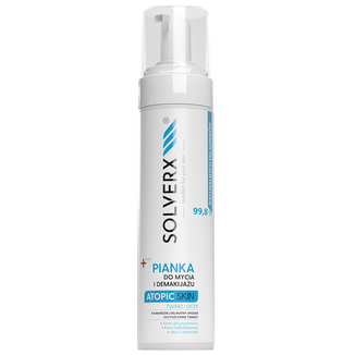 Solverx Atopic Skin, pianka do mycia twarzy i demakijażu skóra atopowa, 200 ml - zdjęcie produktu