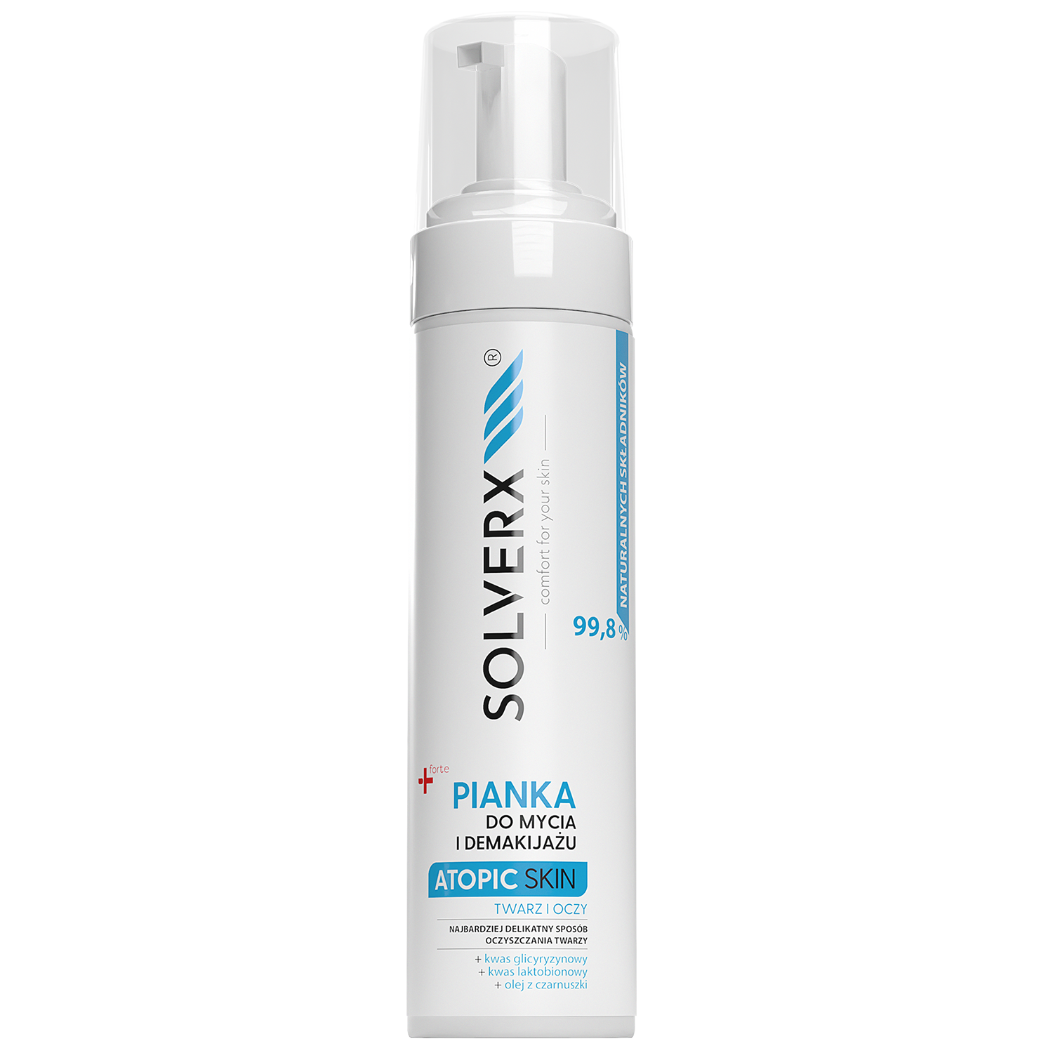 Solverx Solverx Atopic Skin, Schaum zur Gesichtsreinigung und Abschminken Haut atopisch, 200 ml — Inhaltsstoffe und Bewertung