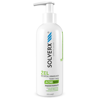Solverx Acne Skin, żel do mycia twarzy, 200 ml - zdjęcie produktu