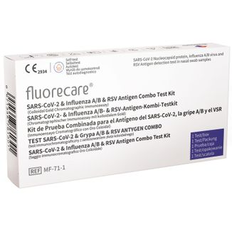 Fluorecare, zestaw do testów łączonych na obecność antygenów SARS-CoV-2, grypy A/B, RSV, Combo 4w1, 1 sztuka - zdjęcie produktu