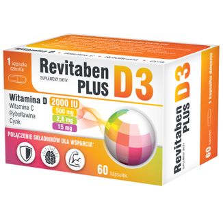Revitaben D3 Plus, 60 kapsułek - zdjęcie produktu