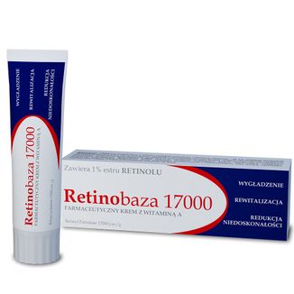Retinobaza 17000, farmaceutyczny krem z witaminą A, 30 g USZKODZONE OPAKOWANIE - zdjęcie produktu
