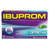 Ibuprom Zatoki Tabs 200 mg + 6,1 mg, 24 tabletki - miniaturka zdjęcia produktu