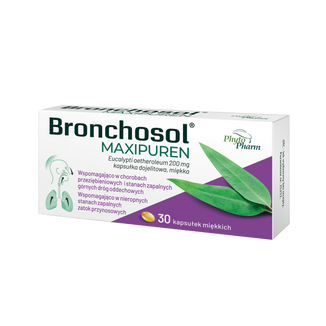 Bronchosol Maxipuren 200 mg, 30 kapsułek dojelitowych miękkich - zdjęcie produktu