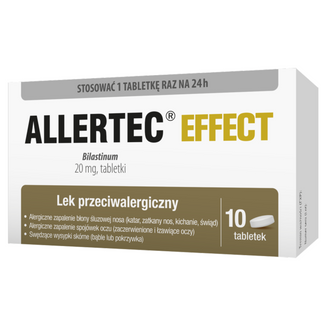 Allertec Effect 20 mg, 10 tabletek - zdjęcie produktu