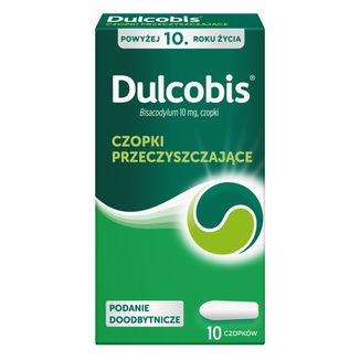 Dulcobis 10 mg, czopki doodbytnicze, 10 sztuk USZKODZONE OPAKOWANIE - zdjęcie produktu