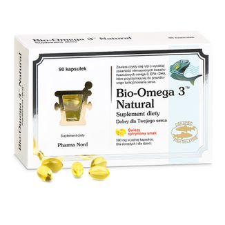 Bio-Omega 3 Natural, 90 kapsułek USZKODZONE OPAKOWANIE - zdjęcie produktu